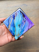 Load image into Gallery viewer, Mermaid alcohol ink coasters