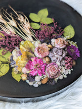 Load image into Gallery viewer, Black flower cast table/wall art