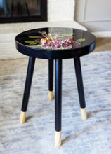 Load image into Gallery viewer, Black flower cast table/wall art