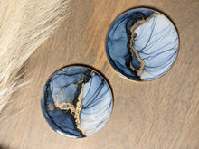 Load image into Gallery viewer, Alcohol ink jewel tone coasters (multiple color options)