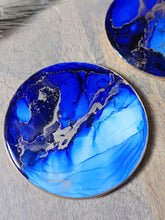 Load image into Gallery viewer, Alcohol ink jewel tone coasters (multiple color options)