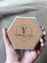 Load image into Gallery viewer, Rose quartz alcohol ink coasters