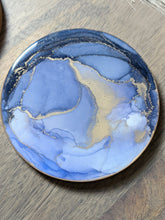 Load image into Gallery viewer, Purple alcohol ink coasters