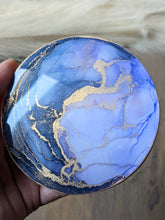 Load image into Gallery viewer, Purple alcohol ink coasters