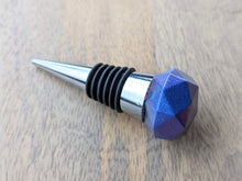 Load image into Gallery viewer, Periwinkle gem resin wine stopper