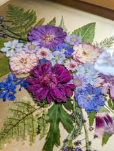 Load image into Gallery viewer, Purple flower cast gold serving tray
