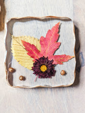 Load image into Gallery viewer, Fall flower geometric modern resin coasters (Set of 2)

