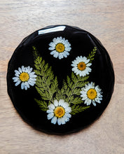 Load image into Gallery viewer, Black daisy flower geometric modern resin coasters (Set of 2)
