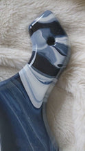 Load and play video in Gallery viewer, Dark blue and white charcuterie board
