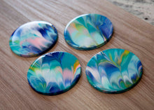 Load image into Gallery viewer, Blue peacock coasters
