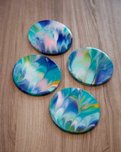 Load image into Gallery viewer, Blue peacock coasters
