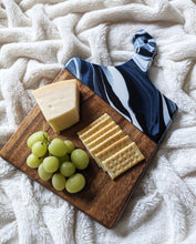Load image into Gallery viewer, Dark blue and white charcuterie board
