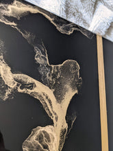 Load image into Gallery viewer, Black and gold elegant serving tray
