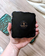 Load image into Gallery viewer, Jewel tone crushed velvet resin coasters
