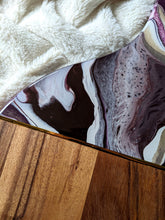 Load image into Gallery viewer, Purple and gold charcuterie board
