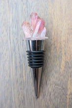 Load image into Gallery viewer, Rose crystal resin wine stopper
