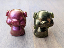 Load image into Gallery viewer, Pig resin figurine (multiple color options)
