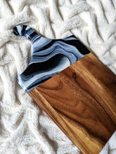 Load image into Gallery viewer, Dark blue and white charcuterie board
