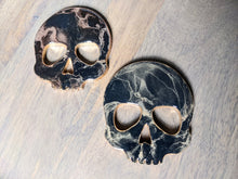 Load image into Gallery viewer, Alcohol ink skull coasters (multiple color options)
