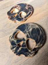 Load image into Gallery viewer, Alcohol ink skull coasters (multiple color options)
