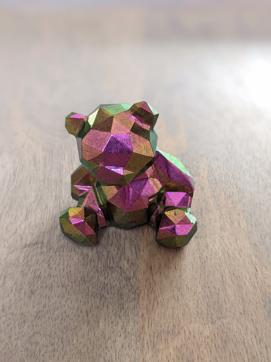 Geometric bear resin figurine (multiple color options)