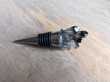 Load image into Gallery viewer, Black crystal resin wine stopper
