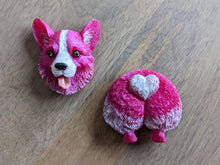 Load image into Gallery viewer, Pink corgi magnet

