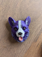 Load image into Gallery viewer, Purple corgi magnet
