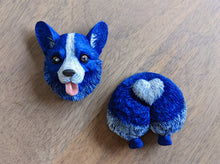 Load image into Gallery viewer, Dark Blue corgi magnet
