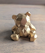 Load image into Gallery viewer, Geometric bear resin figurine (multiple color options)
