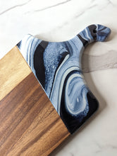 Load image into Gallery viewer, Dark blue and white charcuterie board
