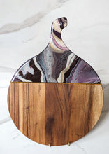 Load image into Gallery viewer, Purple and gold charcuterie board
