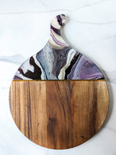 Load image into Gallery viewer, Purple and gold charcuterie board
