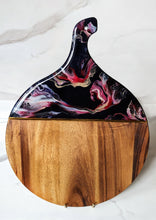 Load image into Gallery viewer, Dark blue, red, pink and gold charcuterie board

