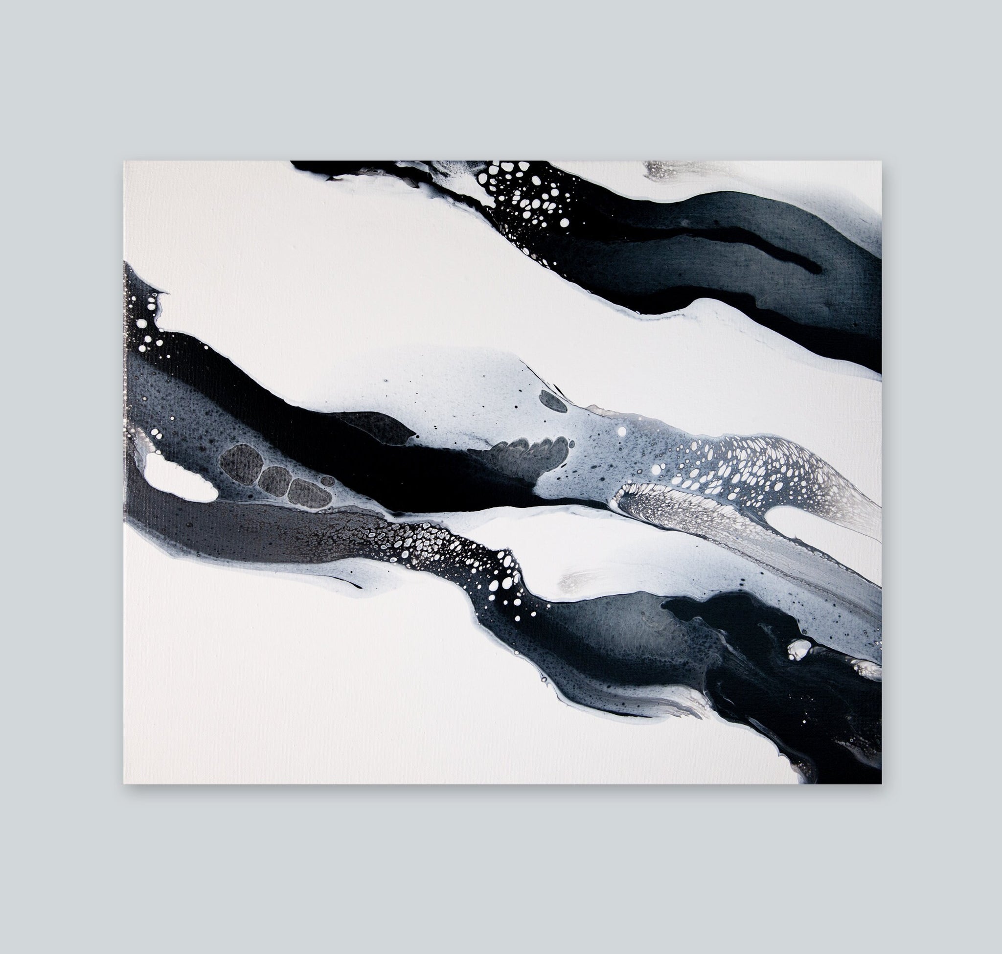 Abstract Acrylic Black Paint Stock Photo - Image of acrylic, flow: 69209004