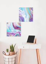 Load image into Gallery viewer, Abstract acrylic pour painting
