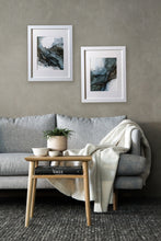 Load image into Gallery viewer, Blue textured alcohol ink original artwork
